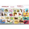 Balíček poštových známok 100ks - ZVIERATÁ