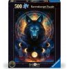 Svietiace puzzle Ravensburger 500 dielikov Mesačný vlk