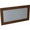 SAPHO - BRAND zrkadlo v drevenom ráme 130x70cm, morený smrek BA061S