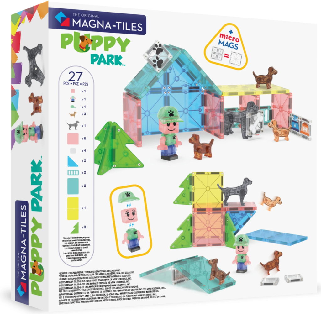 Magna-Tiles Magnetická stavebnica Puppy Park 27 ks
