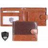 Kombinovaná kožená pánska RFID kožená peňaženka Giorgio Carelli 12 x 10 cm
