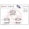 Sada brzdových platničiek, vždy 4 kusy v sade BREMBO P 83 112 (P83112)