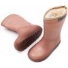 En Fant detské gumáky thermo boots glitter rose taupe