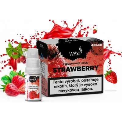 WAY to Vape 4Pack Strawberry 4x10ml-3mg