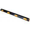 Čierno-žltý gumový parkovacie doraz FLOMA WS44 - dĺžka 183 cm, šírka 15 cm, výška 10 cm