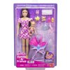 Barbie Skipper opatrovateľka s kočíkom