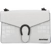 Dámska kožená crossbody kabelka Marina Galant Manett - biela