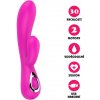 Silikonový vibrátor USB Honey Rabbit růžový