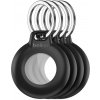 Belkin Bezpečné púzdro na AirTag s vodotesným príveskom na kľúče - čierne - 4pack