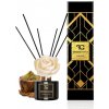 Dedra Luxusný difuzér s FLOW kvetom & tyčinkami OBSIDIAN BLACK 200 ml