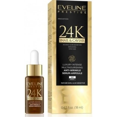 Eveline Cosmetics 24k Snail&Caviar Anti-Wrinkle Serum Amppoule - Sérum so šnečím extraktom 18 ml