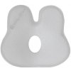 KikkaBoo Ergonomický vankúšik z pamäťovej peny Bunny Airknit Grey