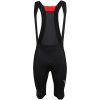 Pánske cyklistické kraťasy PROGRESS, GIRO SHORTS BIB čierna,červená M