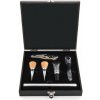 Sada príslušenstva na víno LUXURY, 6 ks, darčeková krabička, oceľ a dubové drevo, Laguiole