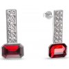 Náušnice červené so Swarovski Elements Royal Wand KFM2602CSC Scarlet