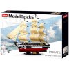 Sluban Model Bricks M38-B0836 Fregata USS Constitution plachtová vojnová loď