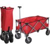 PROGARDEN Plážový vozík skladací 75 cm červená