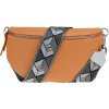NovaKabelka.sk Reni Grande Arancio s prídavným popruhom II kožená talianska crossbody kabelka oranžová