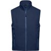 James&Nicholson Pánska softshellová vesta JN1022 Navy S