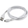 Gembird kábel USB 2.0 A (M) -> Micro-B USB 2.0 (M), pozlátené konektory, 1.8m, biely