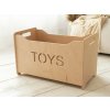 Woodisio Drevený box na hračky pre deti TONI buk Farba: Prírodné drevo, Variant: Maxi