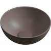 Sapho Small - Umývadielko na dosku, priemer 26 cm, bez prepadu, tmavohnedá MR26015