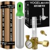 Tlaková fľaša s náplňou Argon/CO2 zmes 150 bar 8l + Redukčný ventil Rotameter Vogelmann Svararena.cz