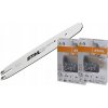 Lišta Stihl 35 cm 1,1 mm 3/8'' + 2x reťaz Picco Micro Mini