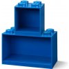 LEGO Home LEGO Brick závěsné police, set 2 ks Varianta: Police modrá (Brick shelf set 4117)