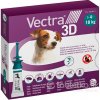 VECTRA 3D spot-on psy S 4–10 kg modrozelený 3 x 1,6 ml