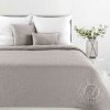 SZ Prehoz na posteľ s ľanovou štruktúrou LEN4 220x240 cm sivý