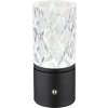 Globo Lighting Lunki stolová lampa 1x2.5 W čierna-priehľadná 21010S