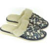 Dámske zateplené papuče LADA s kvetinovým vzorom