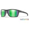 Polarizačné okuliare Wiley X Kingpin Captivate - Green Mirror - Amber/Matte Graphite