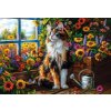 CASTORLAND Puzzle Kočičí meditace ve skleníku 1000 dílků