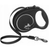 FLEXI Automatické vodítko Black Design S, páska 5m / 15kg, čierne