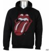 mikina s kapucňou ROCK OFF Rolling Stones Classic Čierna