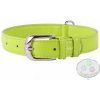 COLLAR Kožený obojok Glamour, 46-60cm /35mm, zelená