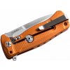 Vega LionSteel SR22A OS Aluminium Orange vreckový nôž 8 cm, oranžová, hliník, rozbíjač skla