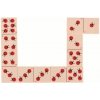 Drevená logická hra domino GOKI, Lienky, 28 ks Goki