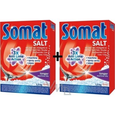 Somat soľ do myčky s ochranným účinkom 2 x 1,5 kg