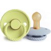 DVOJBALENIE CUMLÍKOV FRIGG ROPE GREEN TEA/ POWDER BLUE, 0-6M, KAUČUK