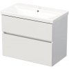 Kúpeľňová skrinka s umývadlom 80 cm biela DA 80 2Z A0016