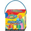 Kriedy farebné chodníkové 15 ks Jumbo Chalk sada - 15ks