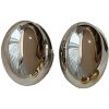 HARAHU Náušnice Retro Oval Strieborná HR29334