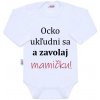 Body s potlačou New Baby a zavolaj MAMIČKU!, veľ. 80 (9-12m)