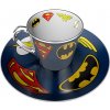 DC COMICS Mirror mug & plate set Logo 300 ml