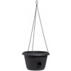 Plastia žardina samozavlažovací Siesta závěs anthracite 30 cm