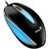 Genius DX-Mini / Myš, drátová, optická, 1000DPI, 3 tlačítka, USB, RGB LED, černá 31010025404