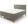 Svetlosivá boxspring posteľ 160x200 cm Stockholm – Meise Möbel
